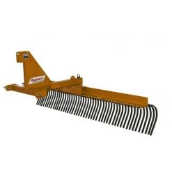 King Kutter 8' Professional Landscape Rake, Orange - YR-G-96-OP - Rakes