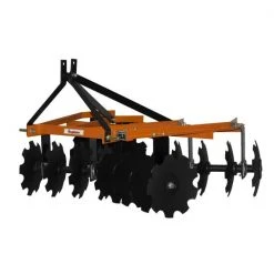 King Kutter 5.5' 16-16" Angle Frame Notched Blade Disc, Orange - 16-16-G-SB-N-OK - Box Blades