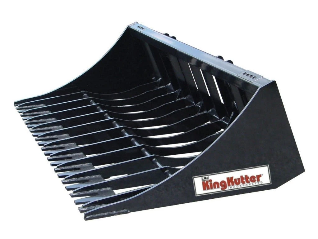 King Kutter 75" Skid Steer Rock Bucket - SS-RK-BU-75-ZK - Buckets
