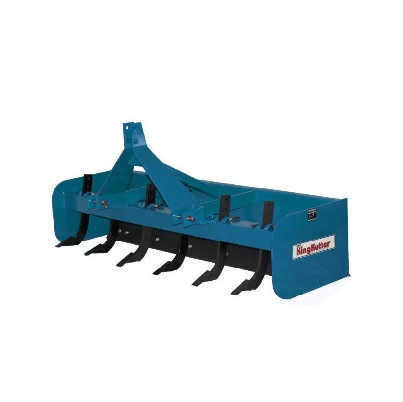 King Kutter 6' Professional Hinged Box Blade, Blue - H-BB-72-BK - Box Blades 3 King Kutter 6' Professional Hinged Box Blade, Blue - H-BB-72-BK - Box Blades