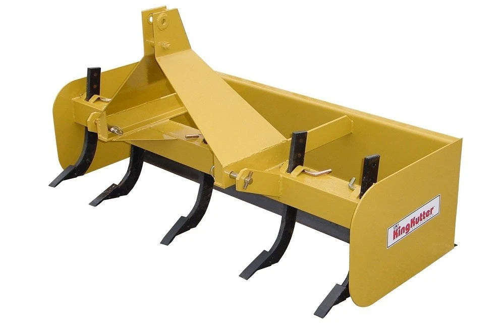 King Kutter 5' Box Blade with 5 Shanks, Yellow - BB-60-Y - Box Blades 3 King Kutter 5' Box Blade with 5 Shanks, Yellow - BB-60-Y - Box Blades