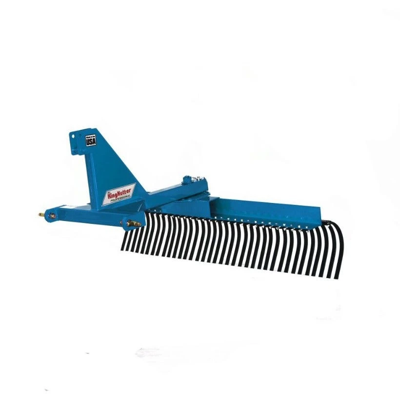 King Kutter 6' Professional Landscape Rake, Blue - YR-G-72-BP - Rakes 3 King Kutter 6' Professional Landscape Rake, Blue - YR-G-72-BP - Rakes