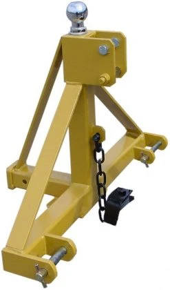 King Kutter 3 Point Trailer Mover with 2 5/16" Ball, Yellow - TM-GN - Farm Implements & 3 Point Equipment