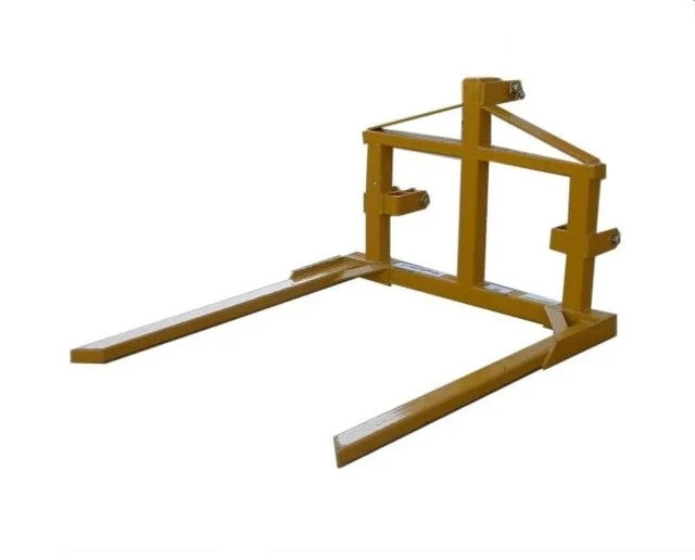 King Kutter 3 Point Bale Forks, Yellow - E-511-Y - Forks & Frames 3 King Kutter 3 Point Bale Forks, Yellow - E-511-Y - Forks & Frames